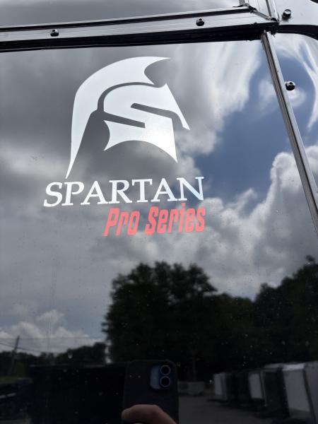 New 2027 Spartan 26' "Pro-Series" - BATHROOM Race Trailer, PolyCor, 7'4" Interior, 12K GVWR Torsion Spread Axles, A/C, Rubber Coin PKG