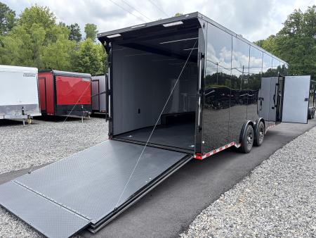 New 2027 Spartan 26' "Pro-Series" - BATHROOM Race Trailer, PolyCor, 7'4" Interior, 12K GVWR Torsion Spread Axles, A/C, Rubber Coin PKG