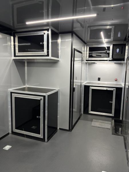 New 2027 Spartan 26' "Pro-Series" - BATHROOM Race Trailer, PolyCor, 7'4" Interior, 12K GVWR Torsion Spread Axles, A/C, Rubber Coin PKG