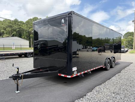 New 2027 Spartan 26' "Pro-Series" - BATHROOM Race Trailer, PolyCor, 7'4" Interior, 12K GVWR Torsion Spread Axles, A/C, Rubber Coin PKG