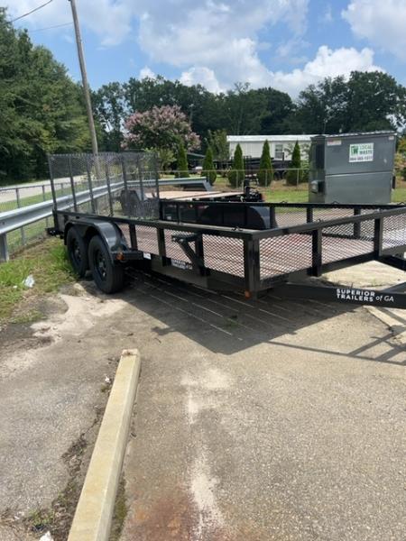 New 2026 Superior Trailers 76x16 Elite mesh sides Utility Trailer