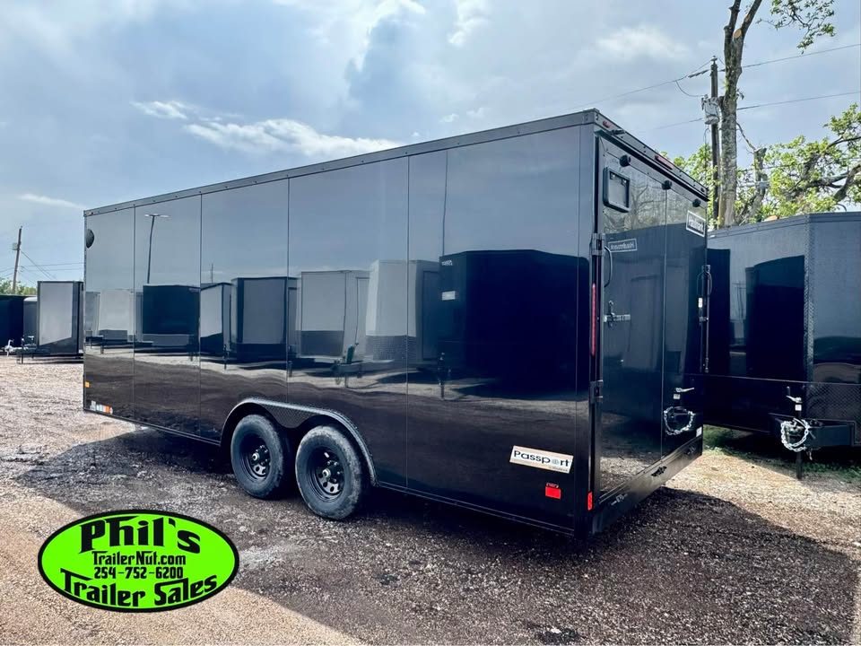 New Haulmark 8.5 X 20 Cargo / Enclosed Trailer PASSPORT D SERIES UPGRADED 5200LB DEXTER AXLES UPGRADED 7' INTERIOR