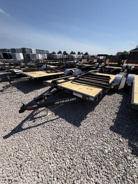 New 2027 PJ Trailers U7141 Utility Trailer 77X14 SA DOVETAIL (GVW:2995) BLACK