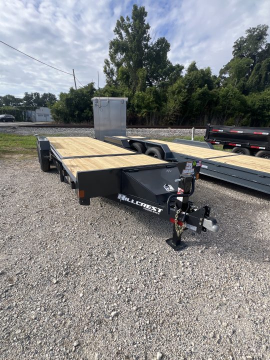New 2027 Hillcrest Trailers 22FT 14K PARTIAL TILT Equipment Trailer