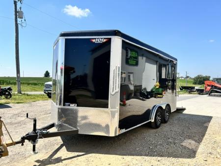 New 2026 H&H Trailers 8'X16' ROUND ROOF V NOSE RAMP DOOR 8' INTERIOR HEIGHT Cargo / Enclosed Trailer