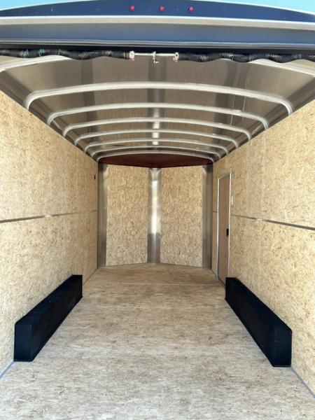New 2026 H&H Trailers 8'X16' ROUND ROOF V NOSE RAMP DOOR 8' INTERIOR HEIGHT Cargo / Enclosed Trailer