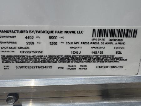 New 2026 H&H TRAILERS H10120FTCHV-100 Cargo / Enclosed Trailer