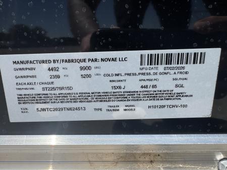 New 2026 H&H Trailers H10120FTCHV Cargo / Enclosed Trailer