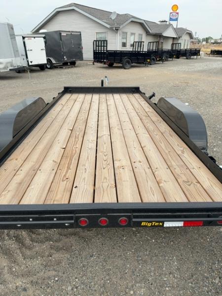 New 2026 Big Tex Trailers 7X16 OPEN CAR HAULER 10K WITH SLIDE IN RAMPS