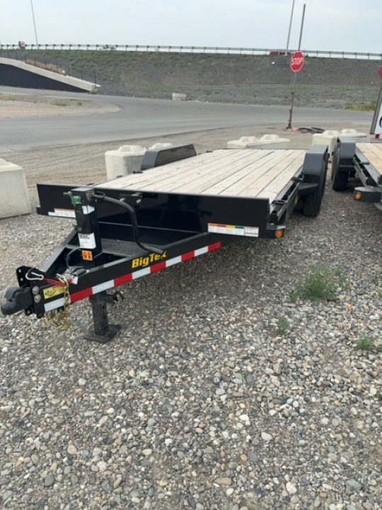 New 2025 Big Tex Trailers 7X18 EQUIPMENT TRAILER 14K WITH SLIDE IN RAMPS