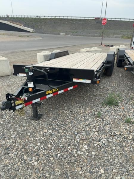 New 2025 Big Tex Trailers 7X18 EQUIPMENT TRAILER 14K WITH SLIDE IN RAMPS