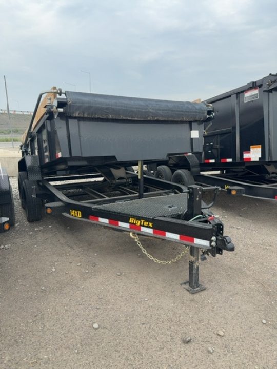 New 2025 Big Tex Trailers 7X14 DUMP TRAILER 15.4K WITH 2FT SIDES