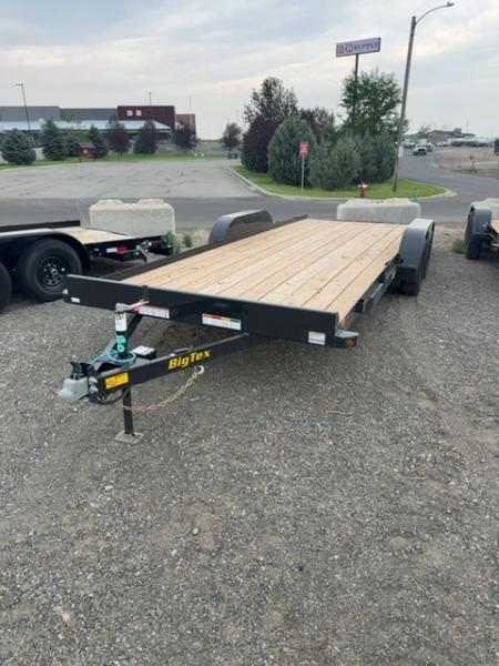 New 2027 Big Tex Trailers 7X20 OPEN CAR HAULER 7K WITH SLIDE IN RAMPS