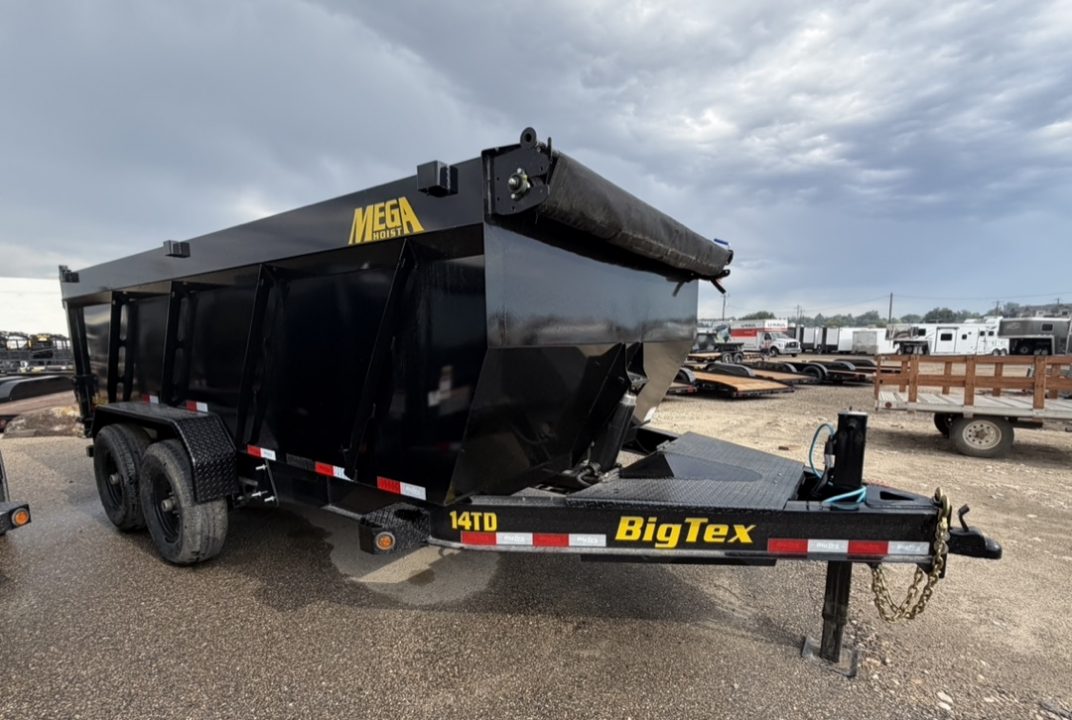New 2026 Big Tex Trailers 7X14 TELESCOPING DUMP TRAILER 15.4K WITH 4FT SIDES