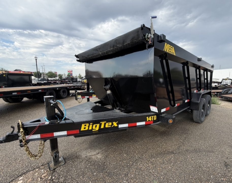 New 2026 Big Tex Trailers 7X14 TELESCOPING DUMP TRAILER 15.4K WITH 4FT SIDES