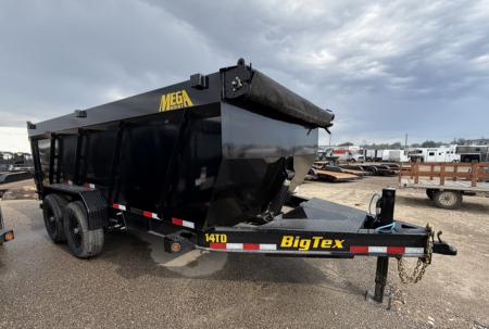 New 2026 Big Tex Trailers 7X14 TELESCOPING DUMP TRAILER 15.4K WITH 4FT SIDES