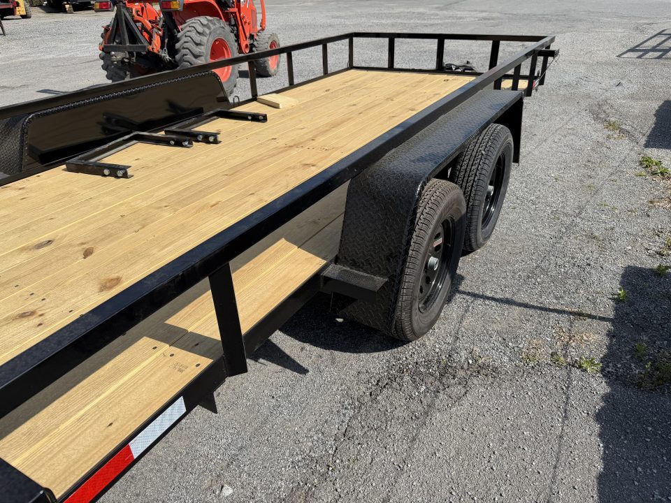 New 2026 Down 2 Earth Utility Trailer 76X16 SPRING ASSIST FOLD FORWARD GATE