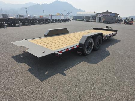 New 2025 Midsota 7x22 Split Tilt HD Equipment Trailer 17.6K GVWR