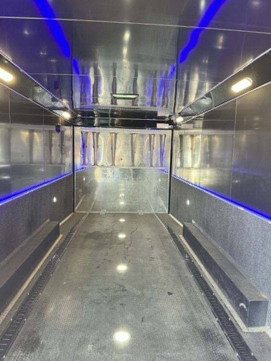 Used 2023 Haulmark 8.5X28 EDGE PRO RACE TRAILER WITH AC, WINCH & ELECTRIC JACK Car / Racing Trailer