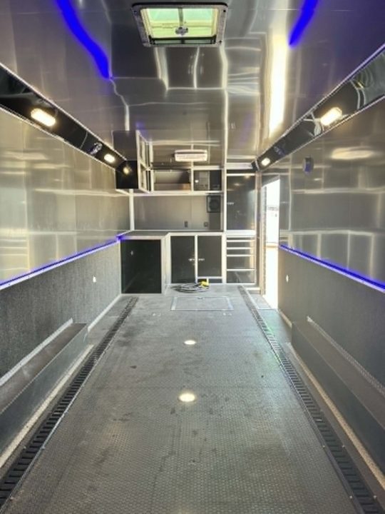 Used 2023 Haulmark 8.5X28 EDGE PRO RACE TRAILER WITH AC, WINCH & ELECTRIC JACK Car / Racing Trailer