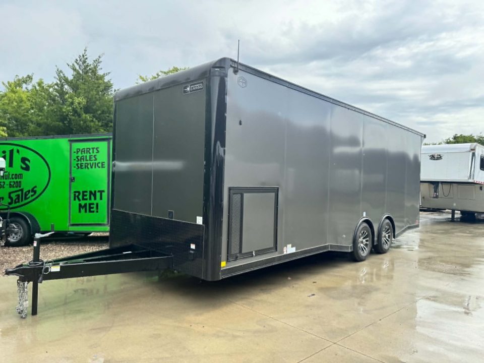 Used 2023 Haulmark 8.5X28 EDGE PRO RACE TRAILER WITH AC, WINCH & ELECTRIC JACK Car / Racing Trailer