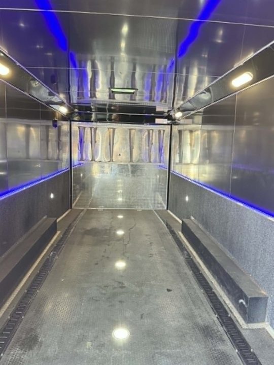Used 2023 Haulmark 8.5X28 EDGE PRO RACE TRAILER WITH AC, WINCH & ELECTRIC JACK Car / Racing Trailer