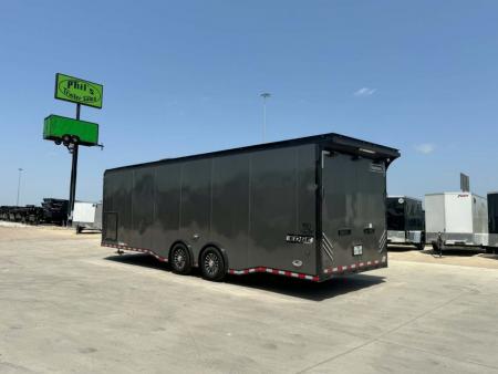 Used 2023 Haulmark 8.5X28 EDGE PRO RACE TRAILER WITH AC, WINCH & ELECTRIC JACK Car / Racing Trailer