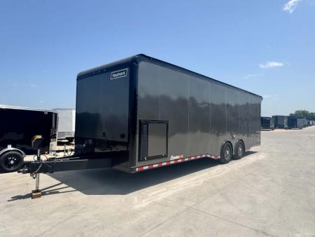 Used 2023 Haulmark 8.5X28 EDGE PRO RACE TRAILER WITH AC, WINCH & ELECTRIC JACK Car / Racing Trailer
