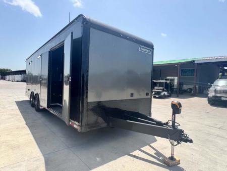 Used 2023 Haulmark 8.5X28 EDGE PRO RACE TRAILER WITH AC, WINCH & ELECTRIC JACK Car / Racing Trailer