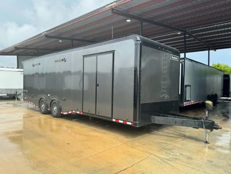 Used 2023 Haulmark 8.5X28 EDGE PRO RACE TRAILER WITH AC, WINCH & ELECTRIC JACK Car / Racing Trailer