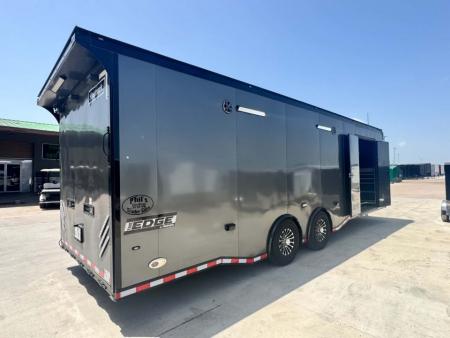 Used 2023 Haulmark 8.5X28 EDGE PRO RACE TRAILER WITH AC, WINCH & ELECTRIC JACK Car / Racing Trailer