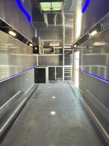 Used 2023 Haulmark 8.5X28 EDGE PRO RACE TRAILER WITH AC, WINCH & ELECTRIC JACK Car / Racing Trailer