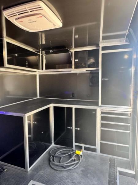 Used 2023 Haulmark 8.5X28 EDGE PRO RACE TRAILER WITH AC, WINCH & ELECTRIC JACK Car / Racing Trailer