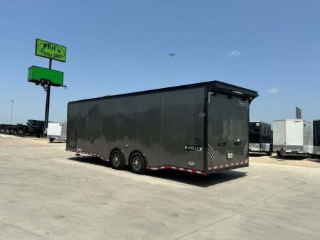 Used 2023 Haulmark 8.5X28 EDGE PRO RACE TRAILER WITH AC, WINCH & ELECTRIC JACK Car / Racing Trailer