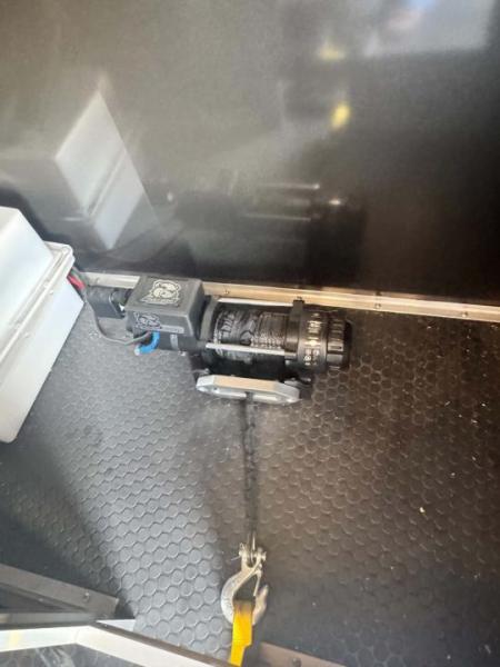 Used 2023 Haulmark 8.5X28 EDGE PRO RACE TRAILER WITH AC, WINCH & ELECTRIC JACK Car / Racing Trailer