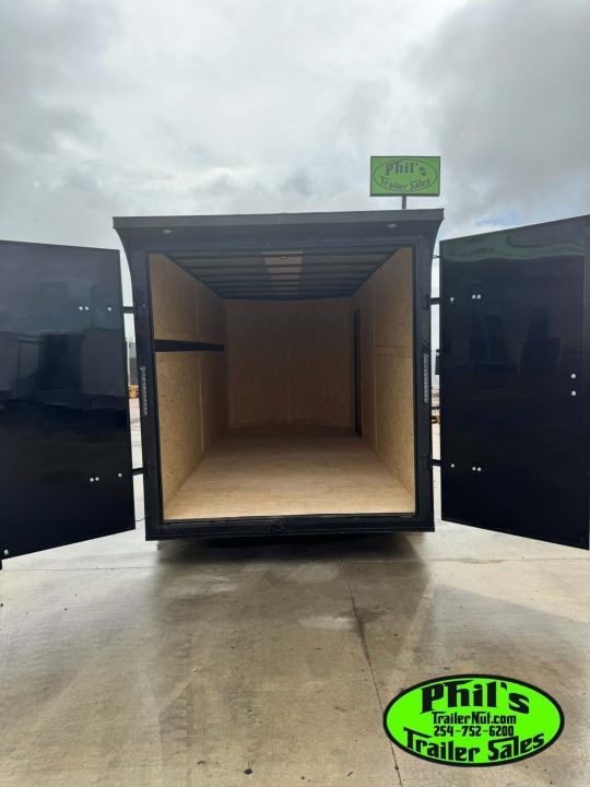 New 2026 7X16 ENCLOSED TRAILER SCREWLESS .080 EXTERIOR UPGRADE & REAR WING! CARGO TRAILER Cargo / Enclosed Trailer DOUBLE DOORS!