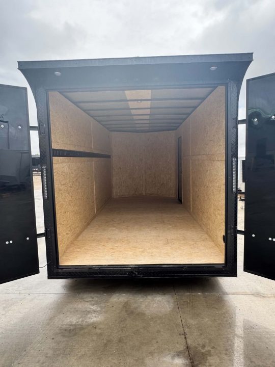 New 2026 7X16 ENCLOSED TRAILER SCREWLESS .080 EXTERIOR UPGRADE & REAR WING! CARGO TRAILER Cargo / Enclosed Trailer DOUBLE DOORS!