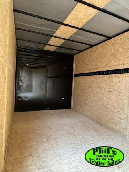 New 2026 7X16 ENCLOSED TRAILER SCREWLESS .080 EXTERIOR UPGRADE & REAR WING! CARGO TRAILER Cargo / Enclosed Trailer DOUBLE DOORS!