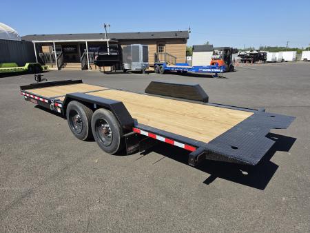 New 2025 Midsota 7x22 Split Tilt HD Equipment Trailer 17.6K GVWR
