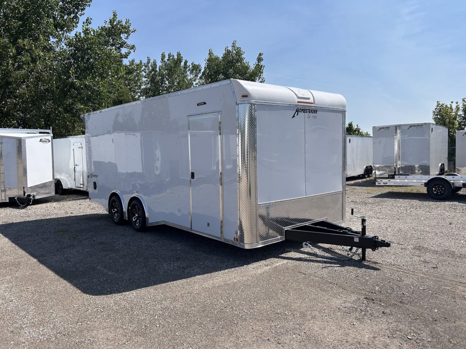 New 2027 Homesteader Trailer 20 FT FLAT FRONT SPREAD AXLE ENCLOSED TRAILER 10K GVWR