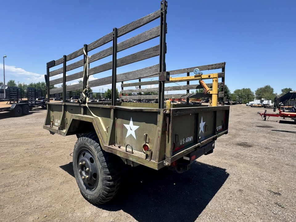 Used 2012 HMDE off road trailer Flatbed Trailer