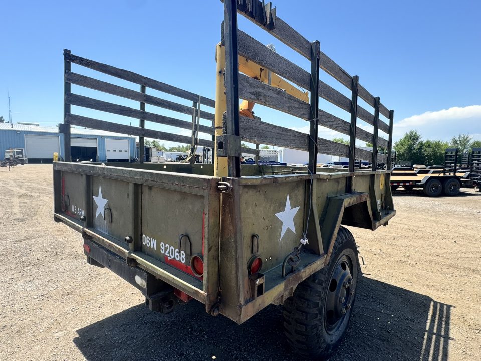 Used 2012 HMDE off road trailer Flatbed Trailer