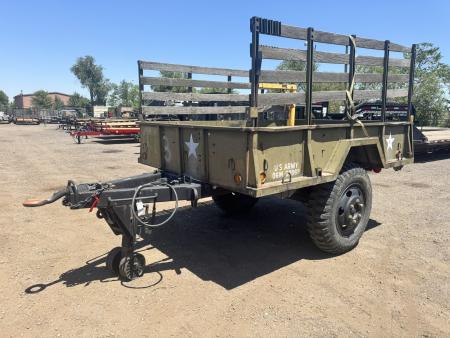 Used 2012 HMDE off road trailer Flatbed Trailer