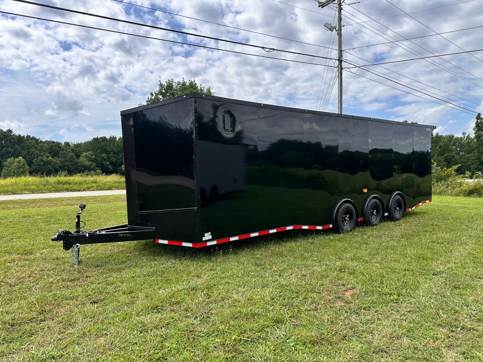 New 2026 Luxe 8.5x28 Race Trailer-Finished Interior-5200LB Triple Torsion-- RECESSED E TRACK
