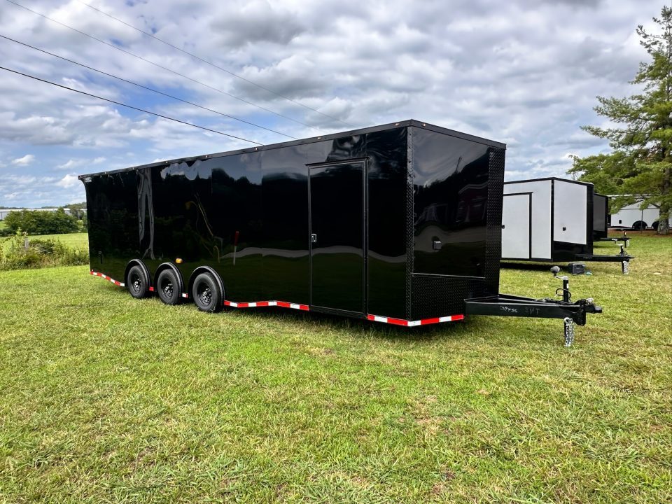 New 2026 Luxe 8.5x28 Race Trailer-Finished Interior-5200LB Triple Torsion-- RECESSED E TRACK