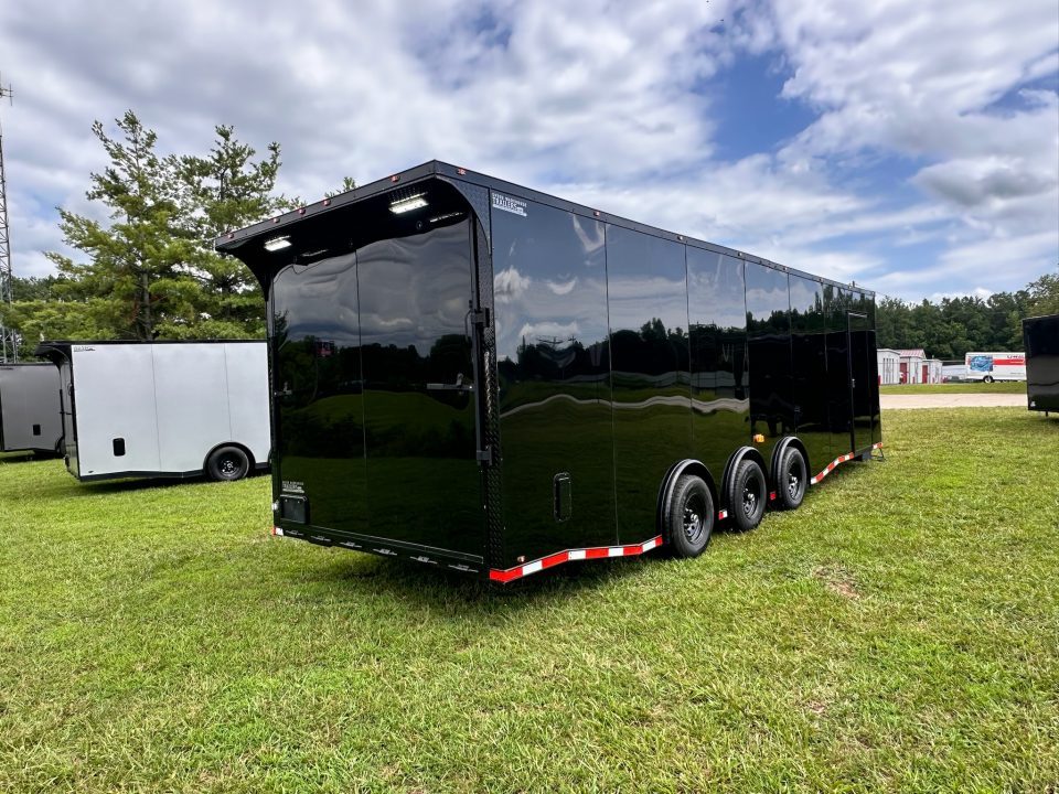 New 2026 Luxe 8.5x28 Race Trailer-Finished Interior-5200LB Triple Torsion-- RECESSED E TRACK