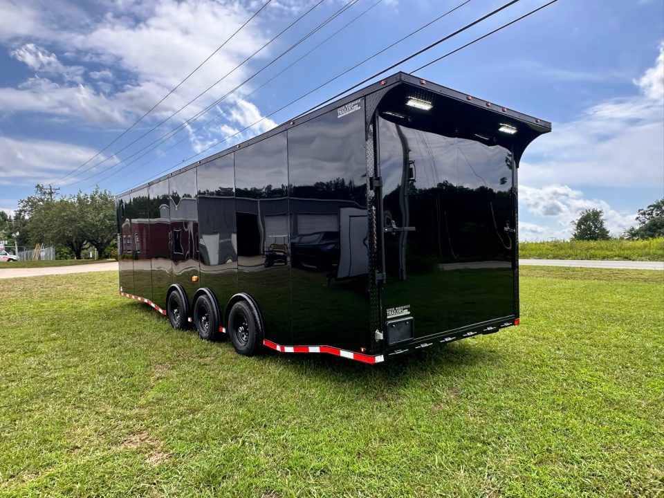 New 2026 Luxe 8.5x28 Race Trailer-Finished Interior-5200LB Triple Torsion-- RECESSED E TRACK