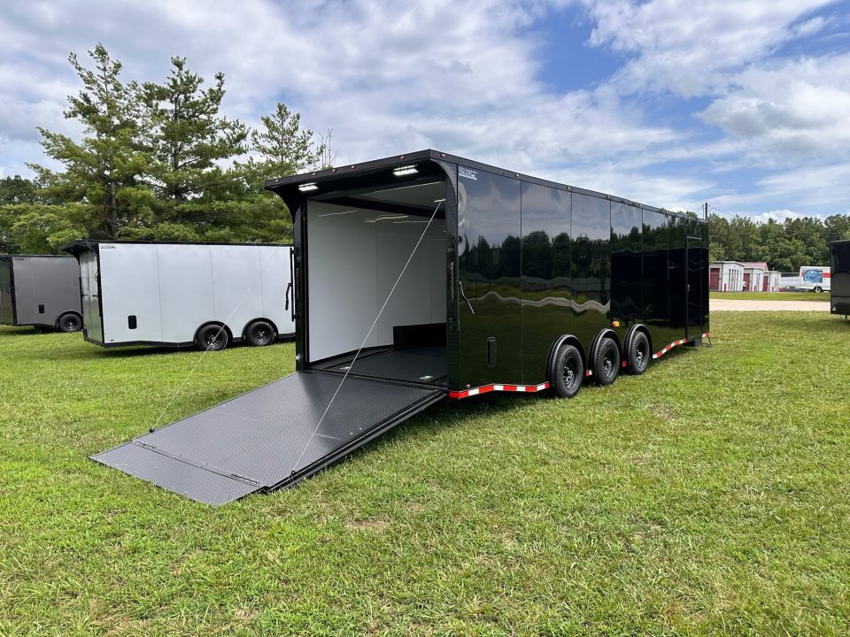New 2026 Luxe 8.5x28 Race Trailer-Finished Interior-5200LB Triple Torsion-- RECESSED E TRACK