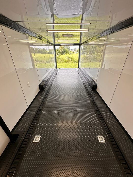 New 2026 Luxe 8.5x28 Race Trailer-Finished Interior-5200LB Triple Torsion-- RECESSED E TRACK