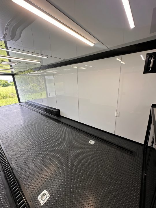 New 2026 Luxe 8.5x28 Race Trailer-Finished Interior-5200LB Triple Torsion-- RECESSED E TRACK